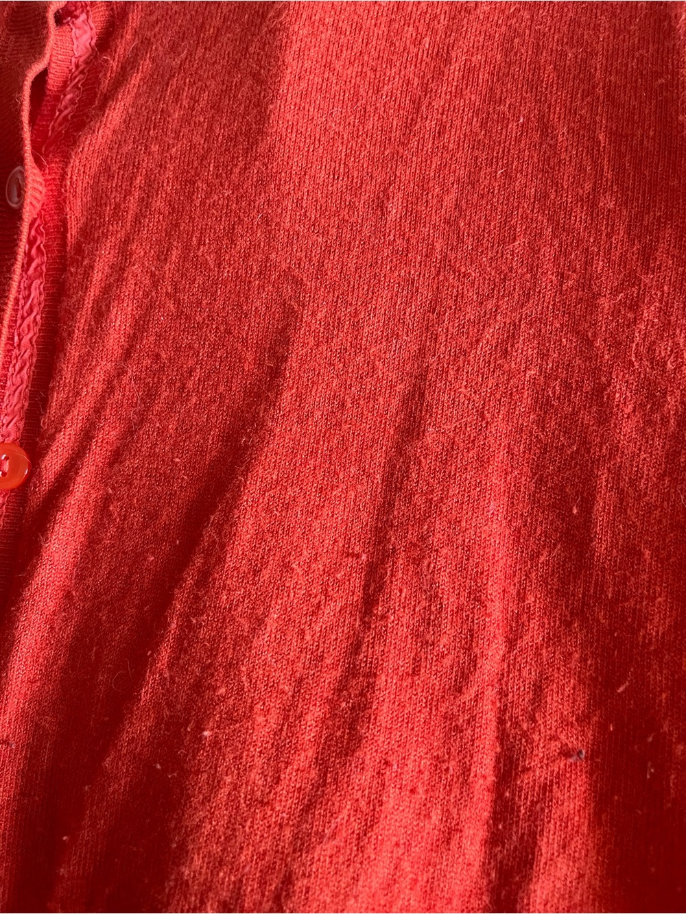 Orange Lightweight Button-Front Cardigan - Picture 4 of 8